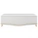 Cabeceira e Calçadeira Baú Cama Box Casal Belize 140cm Corano Branco - Desk Design