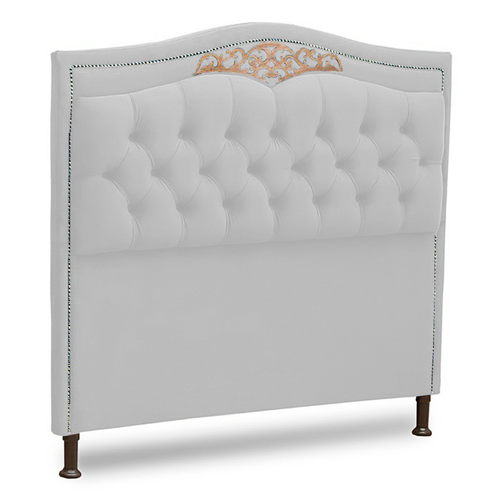 Cabeceira e Calçadeira Baú Cama Box Casal Belize 140cm Corano Branco - Desk Design
