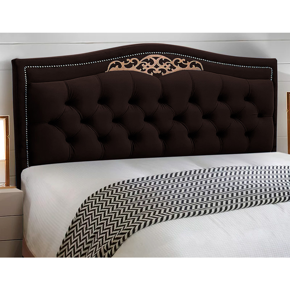 Cabeceira e Calçadeira Baú Cama Box Casal Belize 140cm Corano Marrom - Desk Design