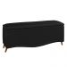 Cabeceira e Calçadeira Baú Cama Box Casal Belize 140cm Corano Preto - Desk Design