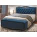 Cabeceira e Calçadeira Baú Cama Box Casal Belize 140cm Luxor Azul Marinho - Desk Design