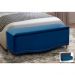 Cabeceira e Calçadeira Baú Cama Box Casal Belize 140cm Luxor Azul Marinho - Desk Design
