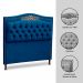 Cabeceira e Calçadeira Baú Cama Box Casal Belize 140cm Luxor Azul Marinho - Desk Design