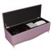 Cabeceira e Calçadeira Baú Cama Box Casal Belize 140cm Luxor Rosê - Desk Design