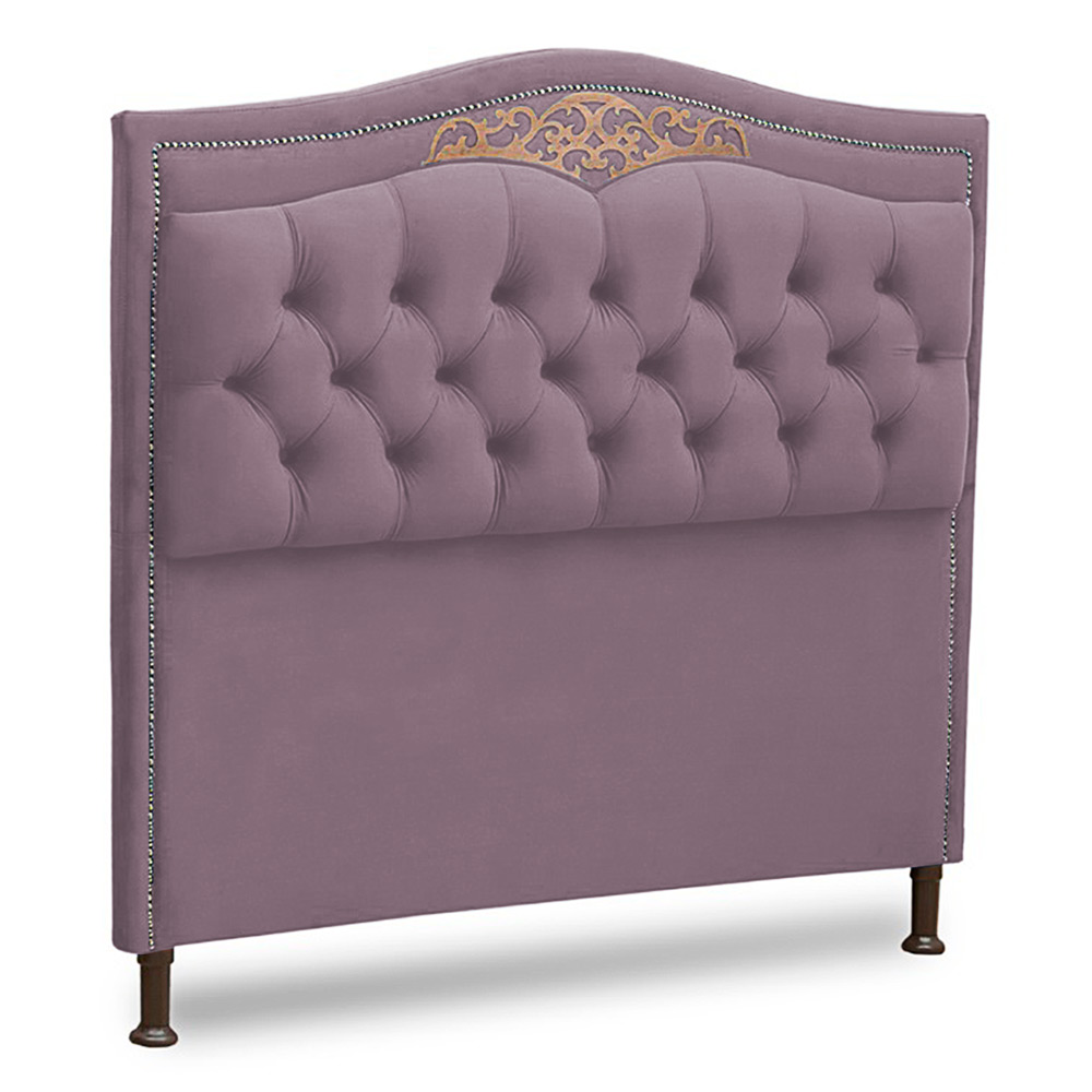 Cabeceira e Calçadeira Baú Cama Box Casal Belize 140cm Luxor Rosê - Desk Design