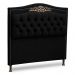 Cabeceira e Calçadeira Baú Cama Box Casal Belize 140cm Suede Preto - Desk Design