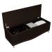 Cabeceira e Calçadeira Baú Cama Box Casal Belize 140cm Veludo Chocolate - Desk Design