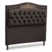 Cabeceira e Calçadeira Baú Cama Box Casal Belize 140cm Veludo Chocolate - Desk Design