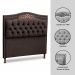 Cabeceira e Calçadeira Baú Cama Box Casal Belize 140cm Veludo Chocolate - Desk Design