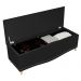 Cabeceira e Calçadeira Baú Cama Box Casal Belize 140cm Veludo Chumbo - Desk Design
