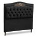 Cabeceira e Calçadeira Baú Cama Box Casal Belize 140cm Veludo Chumbo - Desk Design