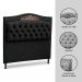 Cabeceira e Calçadeira Baú Cama Box Casal Belize 140cm Veludo Chumbo - Desk Design
