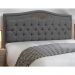 Cabeceira e Calçadeira Baú Cama Box Casal Queen Size Belize 160cm Linho Grafite - Desk Design
