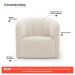 Kit 02 Poltronas Decorativas Abby Bouclê Bege - Desk Design