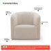 Kit 02 Poltronas Decorativas Abby Veludo Bege - Desk Design