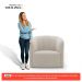 Kit 02 Poltronas Decorativas Abby Veludo Bege - Desk Design