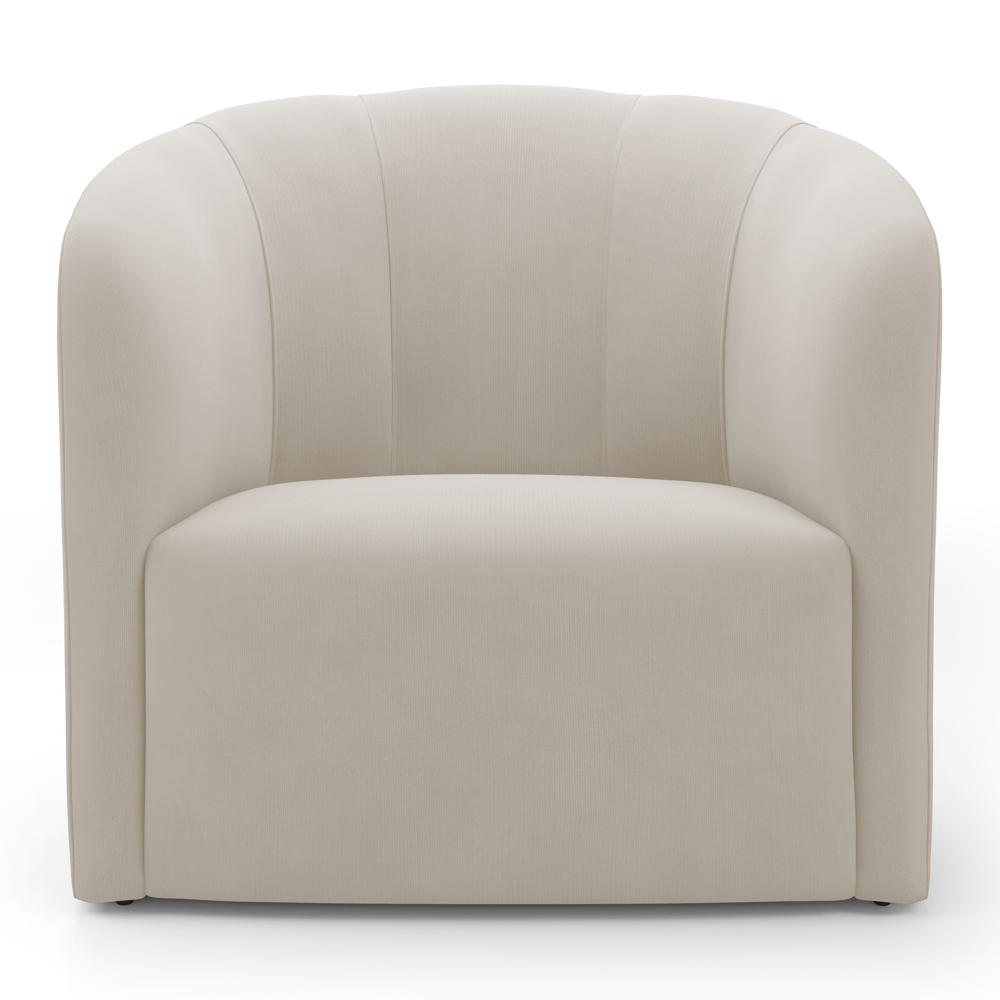 Kit 02 Poltronas Decorativas Abby Veludo Bege - Desk Design