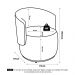 Kit 02 Poltronas Decorativas Aisha Orgânica Bouclê Bege - Desk Design