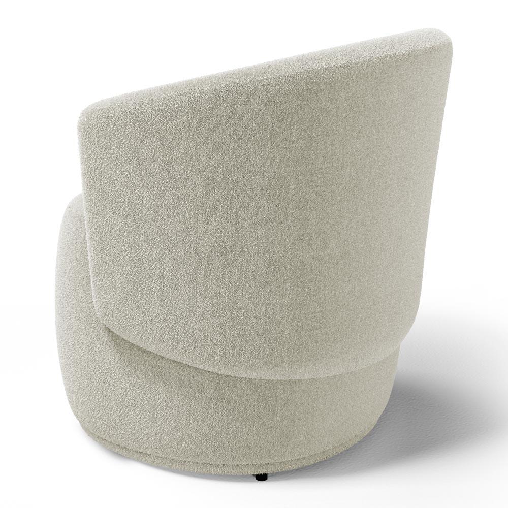 Kit 02 Poltronas Decorativas Aisha Orgânica Bouclê Bege - Desk Design