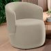 Kit 02 Poltronas Decorativas Aisha Orgânica Suede Bege - Desk Design