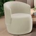 Kit 02 Poltronas Decorativas Aisha Orgânica Suede Bege Claro - Desk Design