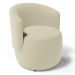 Kit 02 Poltronas Decorativas Aisha Orgânica Suede Bege Claro - Desk Design