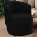Kit 02 Poltronas Decorativas Aisha Orgânica Suede Preto - Desk Design