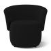 Kit 02 Poltronas Decorativas Aisha Orgânica Suede Preto - Desk Design