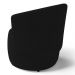 Kit 02 Poltronas Decorativas Aisha Orgânica Suede Preto - Desk Design