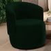 Kit 02 Poltronas Decorativas Aisha Orgânica Veludo Verde Escuro - Desk Design