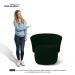 Kit 02 Poltronas Decorativas Aisha Orgânica Veludo Verde Escuro - Desk Design