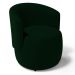 Kit 02 Poltronas Decorativas Aisha Orgânica Veludo Verde Escuro - Desk Design