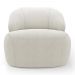 Kit 02 Poltronas Decorativas Kaya Orgânica Bouclê Bege - Desk Design