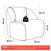 Kit 02 Poltronas Decorativas Kaya Orgânica Veludo Bege - Desk Design