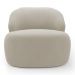 Kit 02 Poltronas Decorativas Kaya Orgânica Veludo Bege - Desk Design