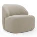 Kit 02 Poltronas Decorativas Kaya Orgânica Veludo Bege - Desk Design