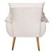 Kit 02 Poltronas Decorativas Modernas Sala e Recepção Monza Pés Palito Veludo Bege - Desk Design
