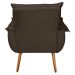 Kit 02 Poltronas Decorativas Modernas Sala e Recepção Monza Pés Palito Veludo Marrom - Desk Design