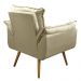Kit 02 Poltronas Decorativas Sala de Estar Vicky Pés Palito Suede Bege - Desk Design