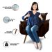 Kit 02 Poltronas Decorativas Sala de Estar Vicky Pés Palito Suede Marrom - Desk Design