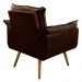 Kit 02 Poltronas Decorativas Sala de Estar Vicky Pés Palito Suede Marrom - Desk Design