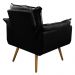 Kit 02 Poltronas Decorativas Sala de Estar Vicky Pés Palito Suede Preto - Desk Design