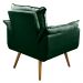 Kit 02 Poltronas Decorativas Sala de Estar Vicky Pés Palito Veludo Verde Escuro - Desk Design