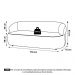 Kit 02 Poltronas Giratória e 01 Sofá Orgânico Glee 03 Lugares 170cm Bouclê Off White - Desk Design