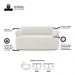 Kit 02 Poltronas Giratória e 01 Sofá Orgânico Glee 03 Lugares 170cm Bouclê Off White - Desk Design