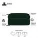 Kit 02 Poltronas Giratória e 01 Sofá Orgânico Glee 03 Lugares 170cm Veludo Verde Escuro - Desk Design