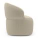 Kit 02 Poltronas Orgânicas Giratória Living Glee Bouclê Bege - Desk Design
