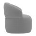 Kit 02 Poltronas Orgânicas Giratória Living Glee Bouclê Cinza - Desk Design