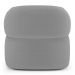 Kit 02 Poltronas Orgânicas Giratória Living Glee Bouclê Cinza - Desk Design