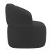 Kit 02 Poltronas Orgânicas Giratória Living Glee Bouclê Grafite - Desk Design